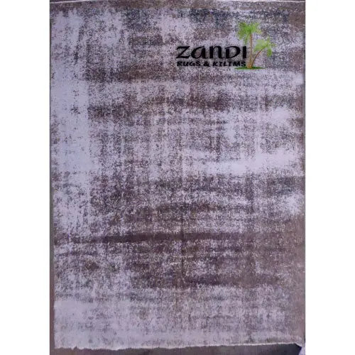 One Of The Kind Hand Knotted Persian Modern Rug 12'6"X1'8" zandirugs